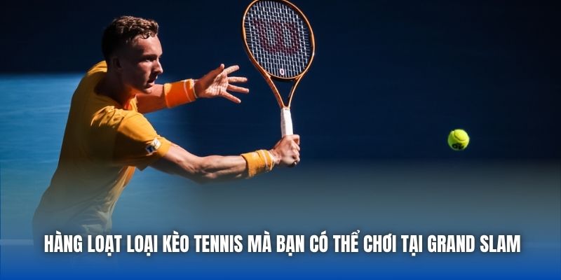 Hàng loạt loại kèo tennis mà bạn có thể chơi tại Grand Slam